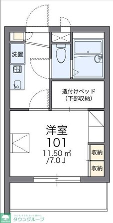 レオパレスチェリーガーデンAの物件間取画像